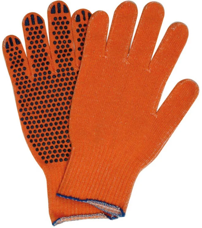 Dotted knit work gloves , JOBI